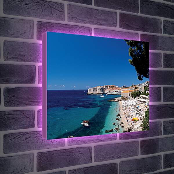 Лайтбокс световая панель - Побережье Хорватии
