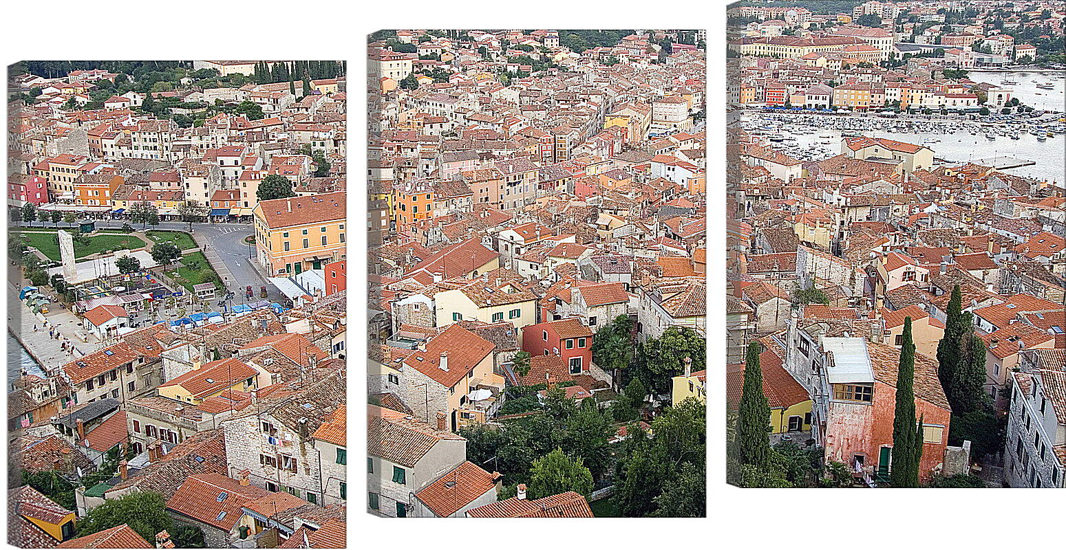 Модульная картина - Крыши, город Ровинь, Хорватия
