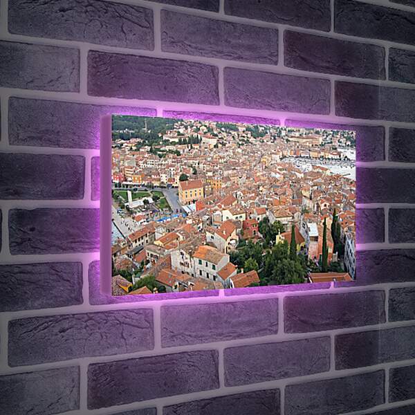 Лайтбокс световая панель - Крыши, город Ровинь, Хорватия
