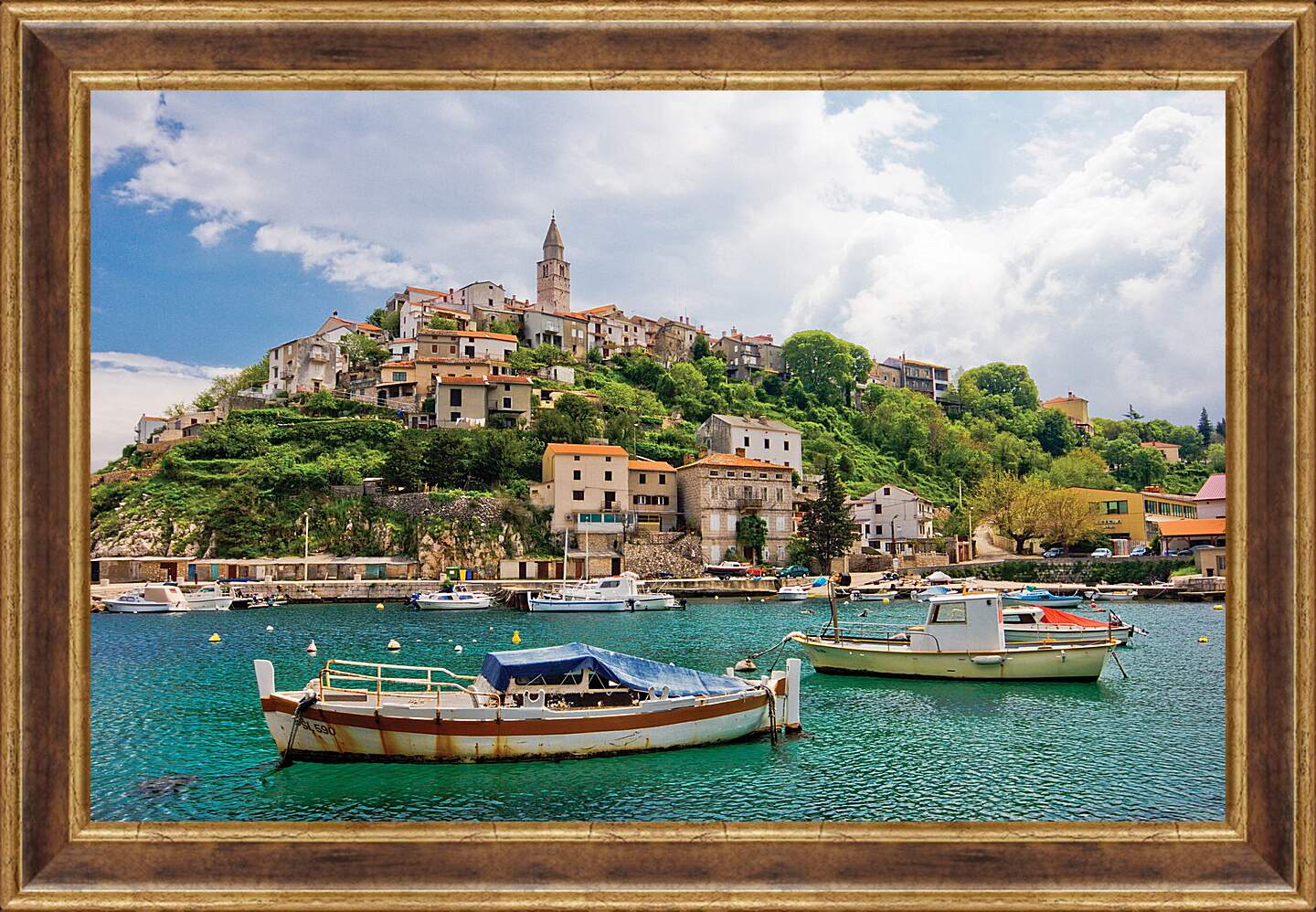 Картина в раме - У берегов Хорватии
