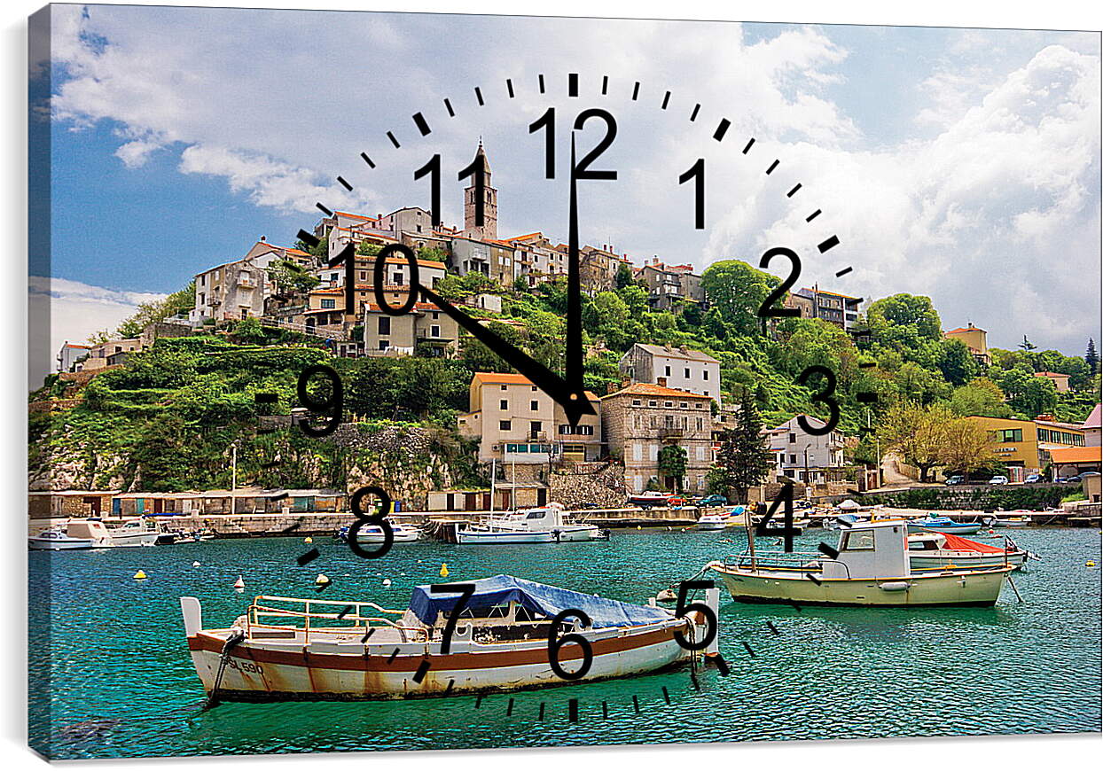 Часы картина - У берегов Хорватии

