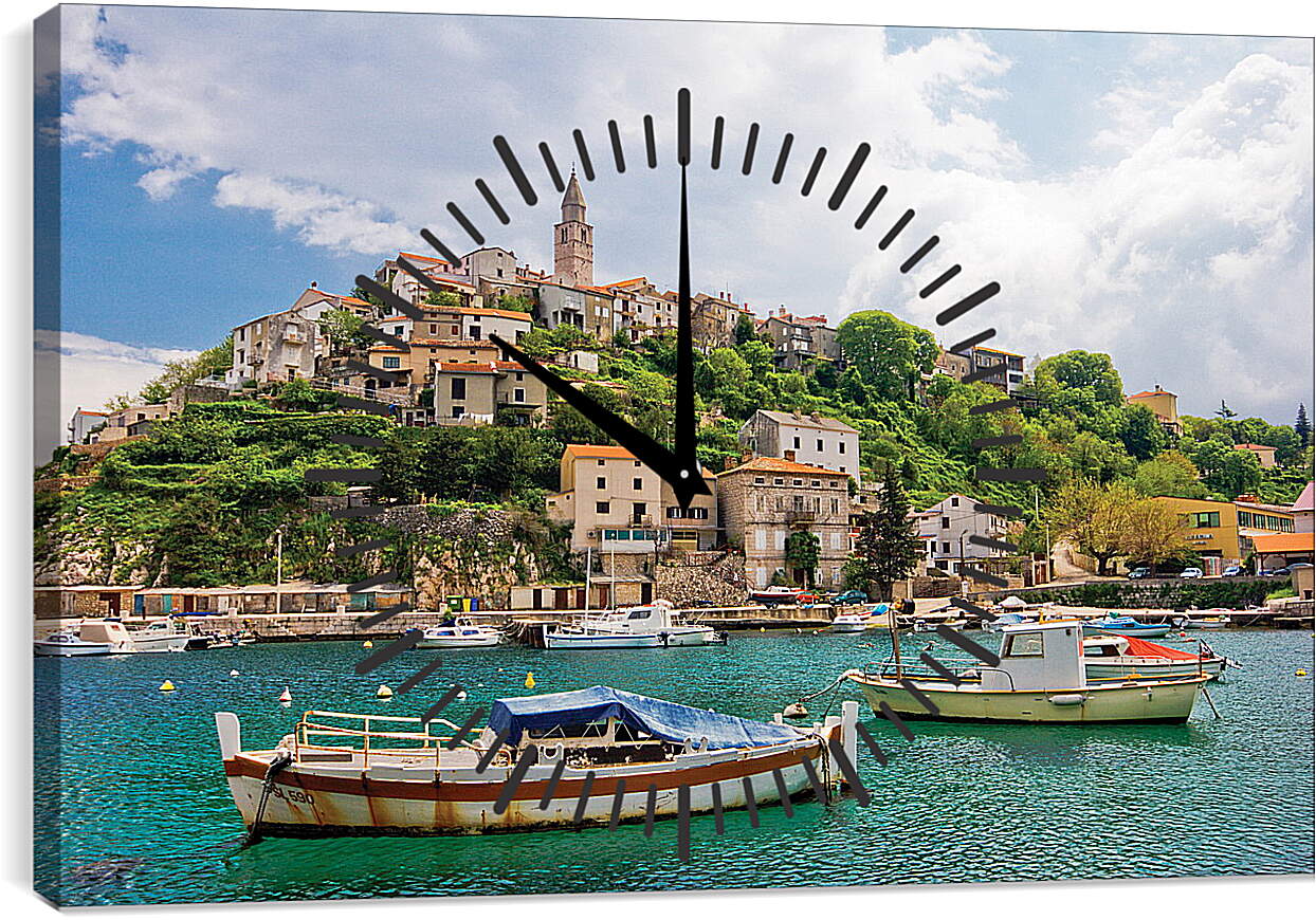 Часы картина - У берегов Хорватии
