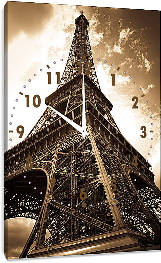 Часы картина - Эйфелева Башня Париж
