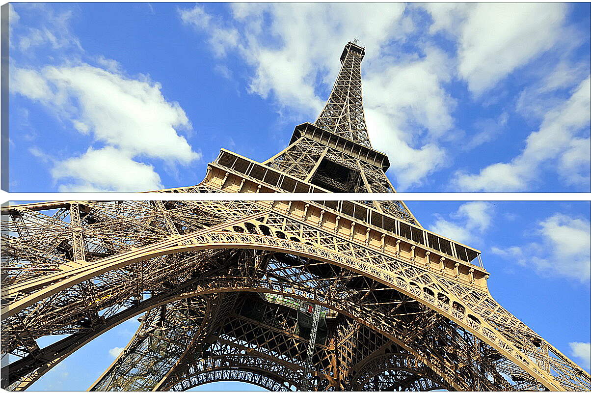 Модульная картина - Париж. Эйфелева башня.