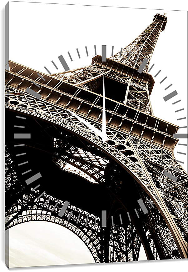 Часы картина - Париж. Эйфелева башня.