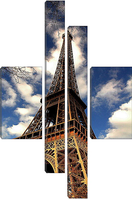 Модульная картина - Эйфелева башня Париж
