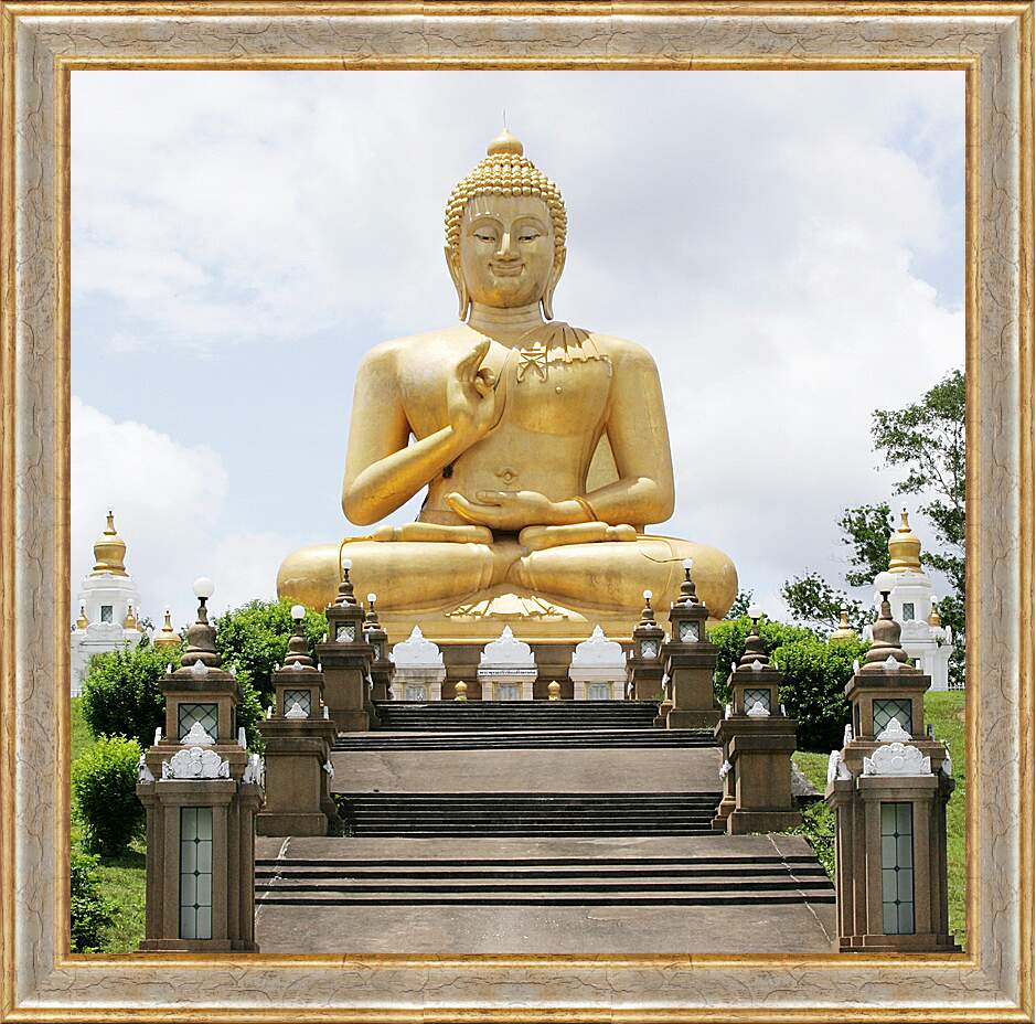Картина в раме - Статуя Будды
