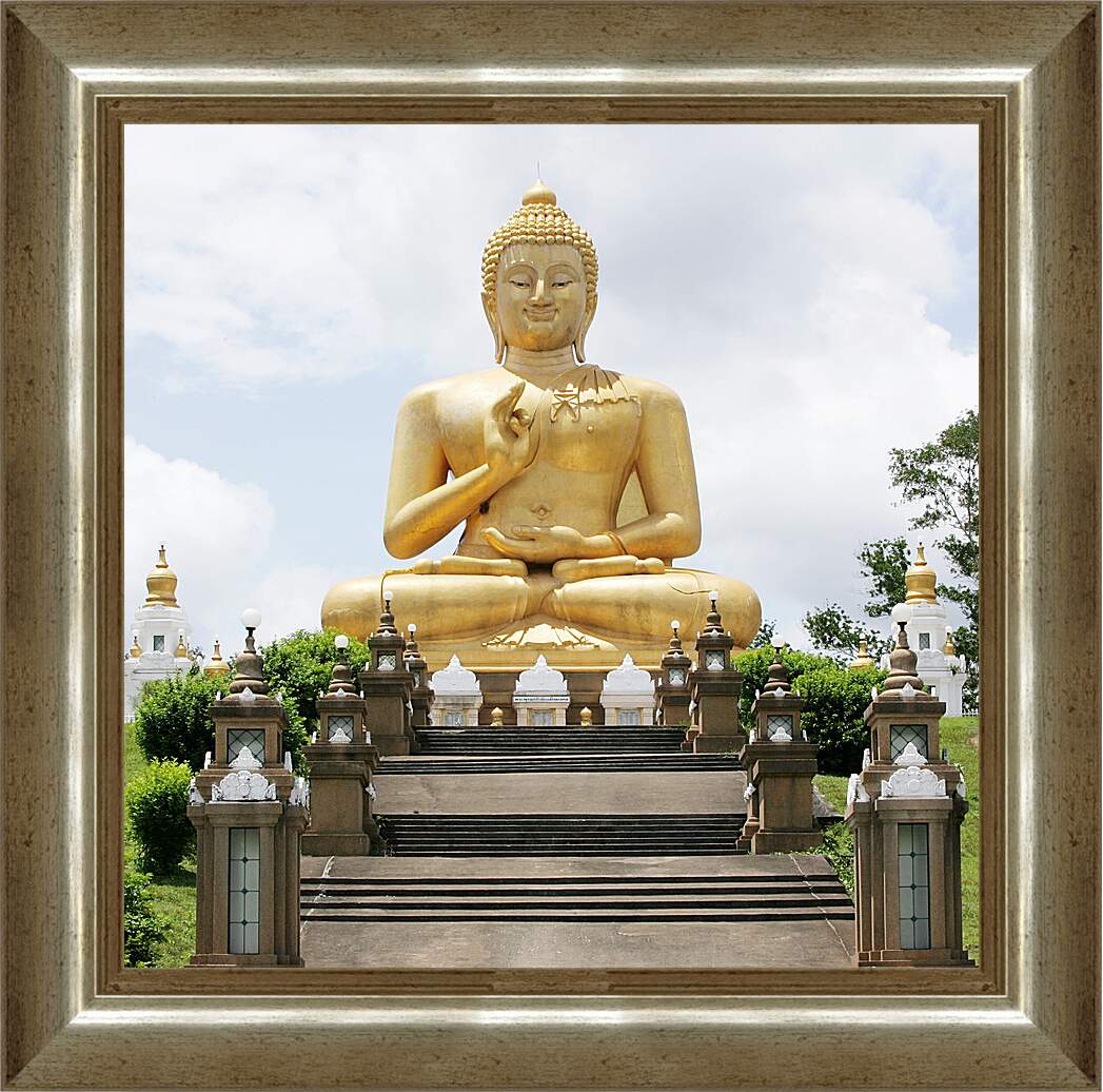 Картина в раме - Статуя Будды
