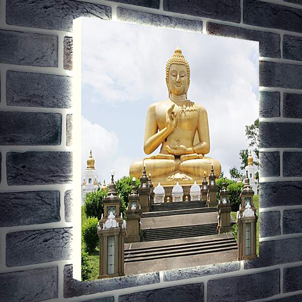 Лайтбокс световая панель - Статуя Будды
