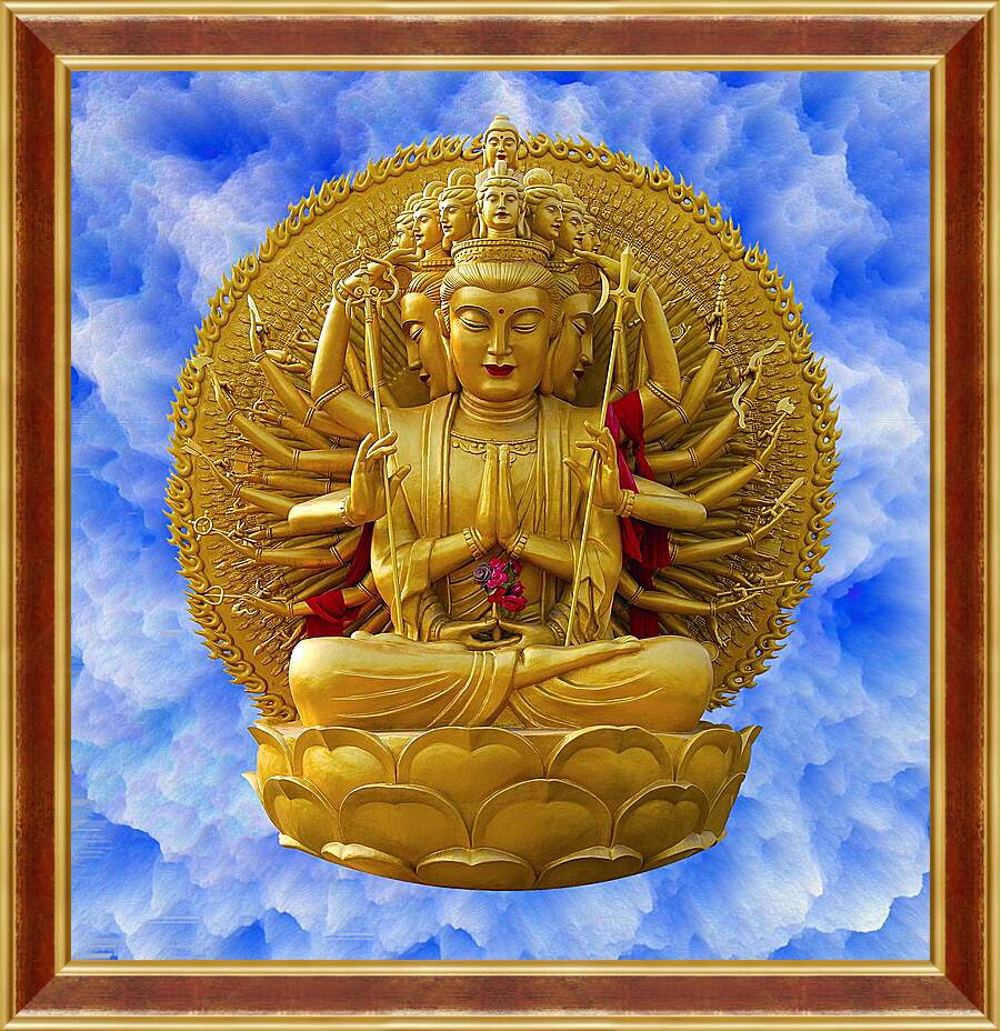 Картина в раме - Будда
