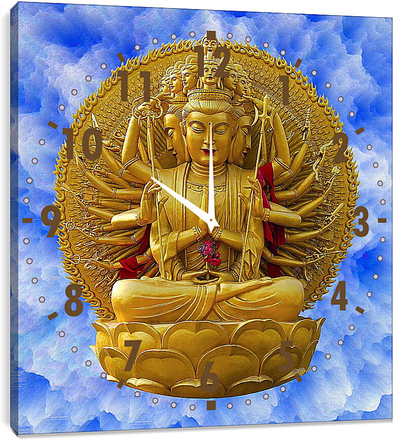 Часы картина - Будда
