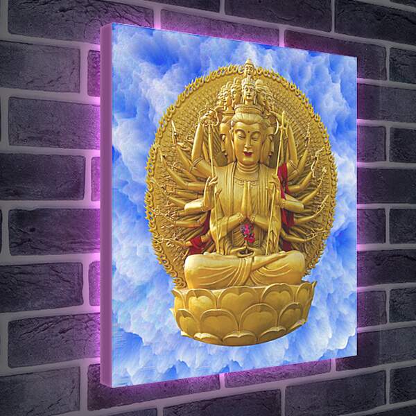 Лайтбокс световая панель - Будда
