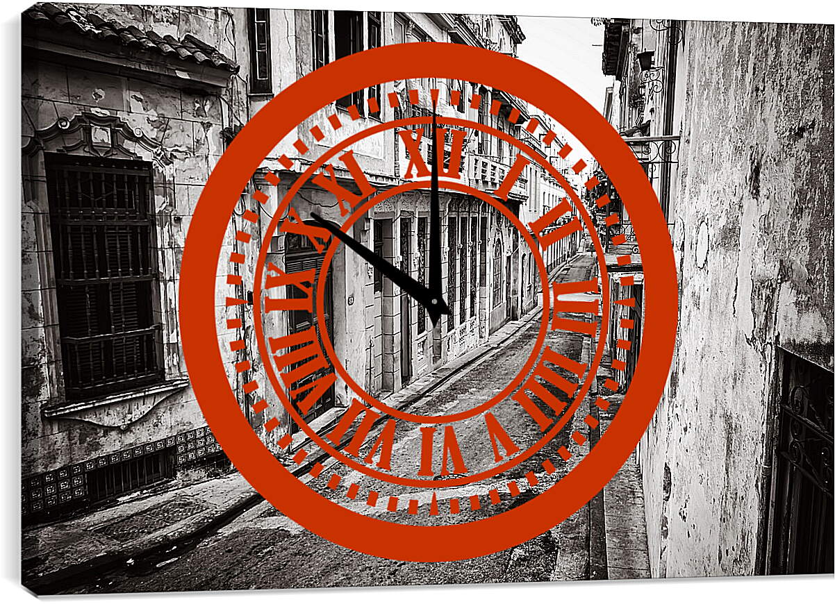 Часы картина - Улица Гаваны
