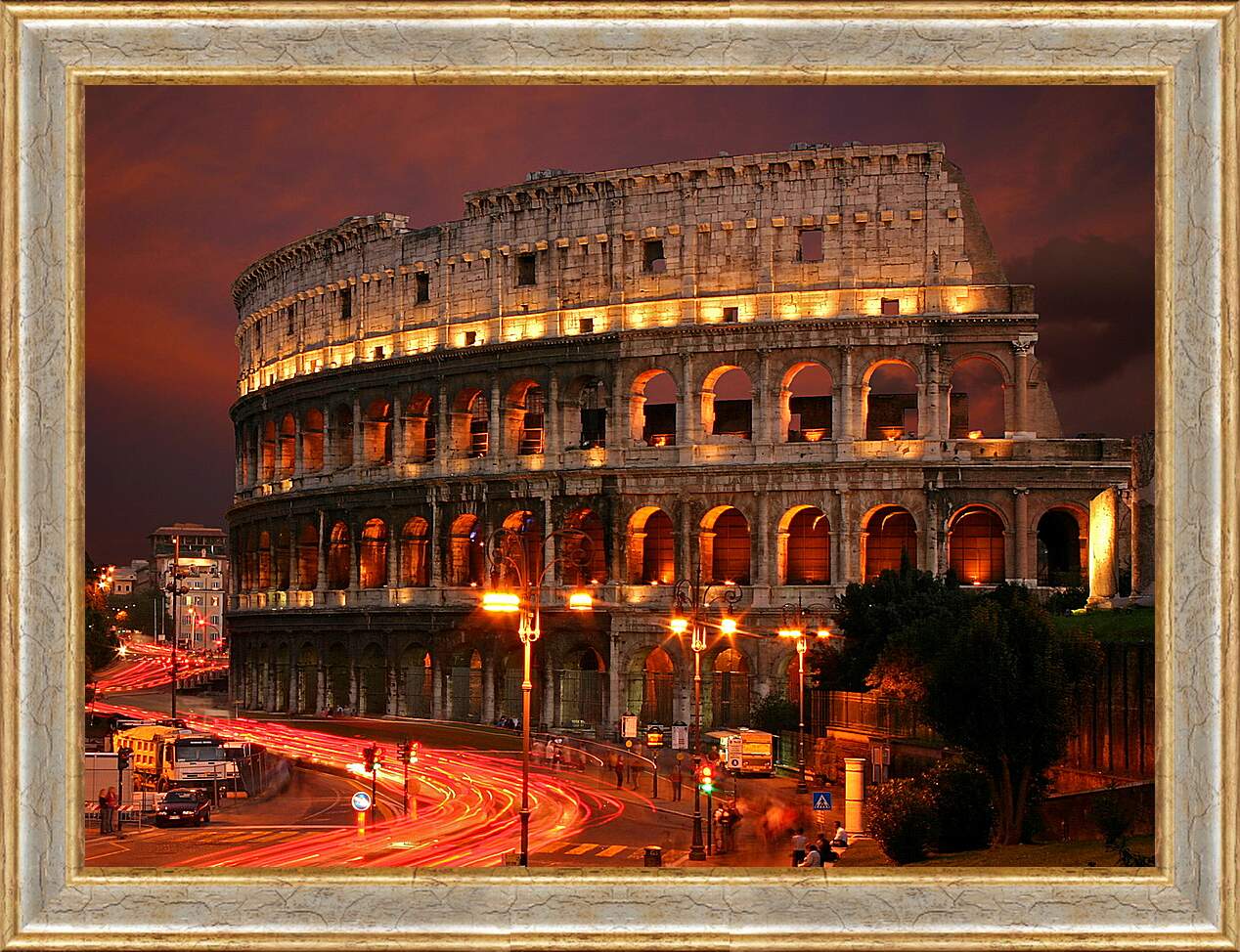 Картина в раме - Рим. Колизей.