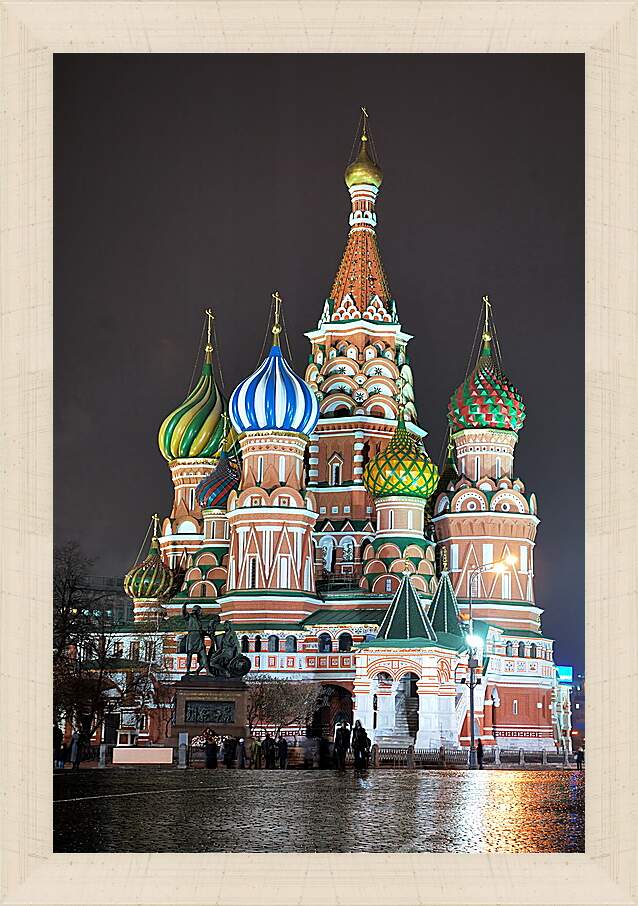 Картина в раме - Москва Храм
