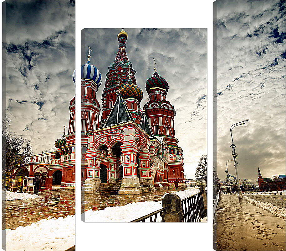 Модульная картина - Москва Храм
