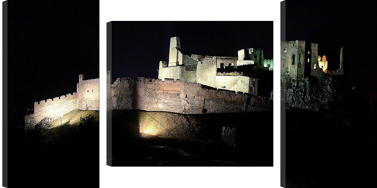 Модульная картина - Замок ночь
