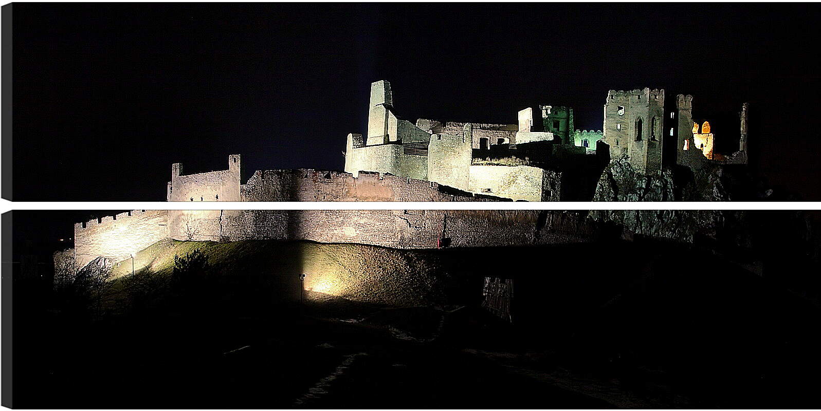 Модульная картина - Замок ночь
