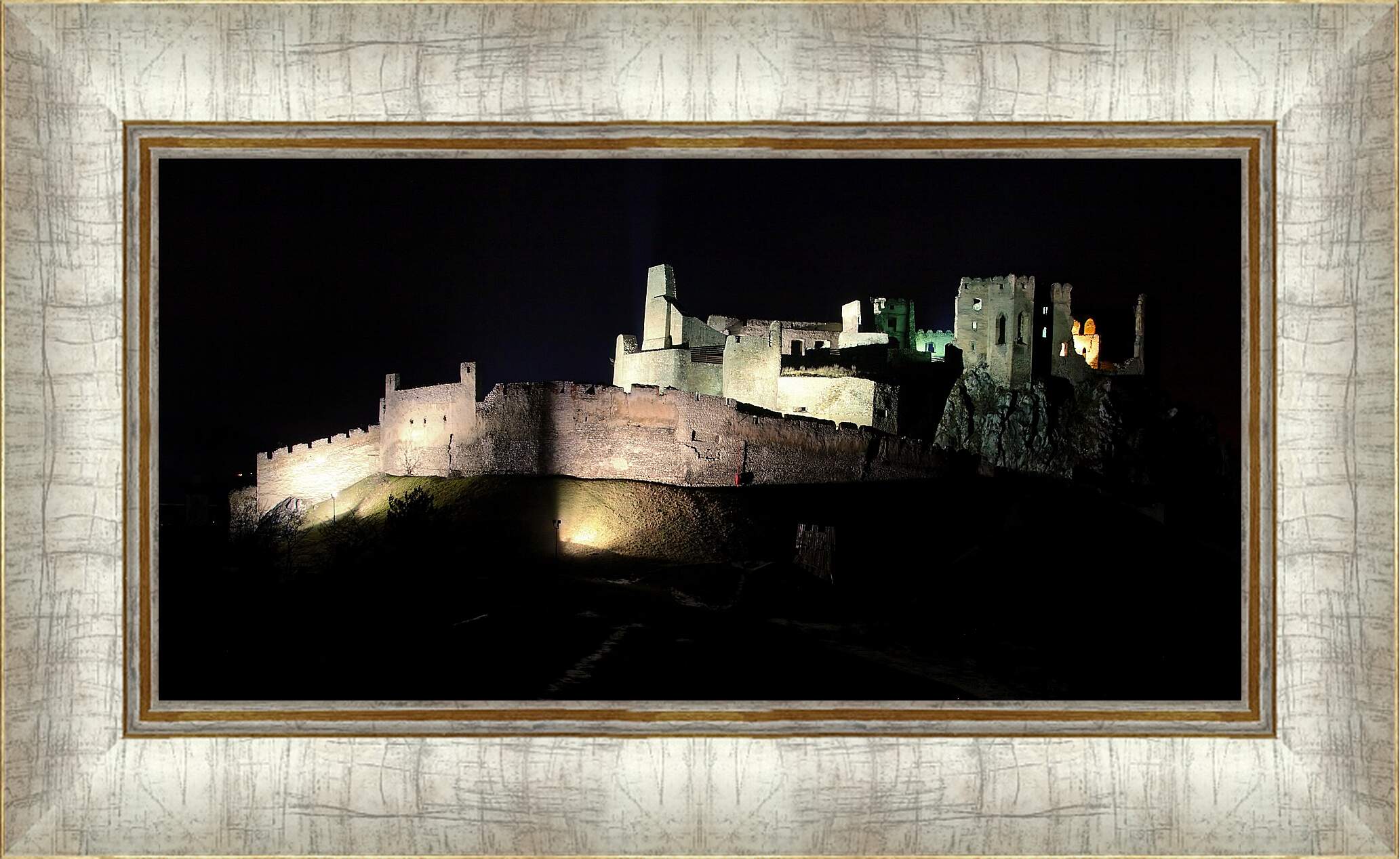 Картина в раме - Замок ночь
