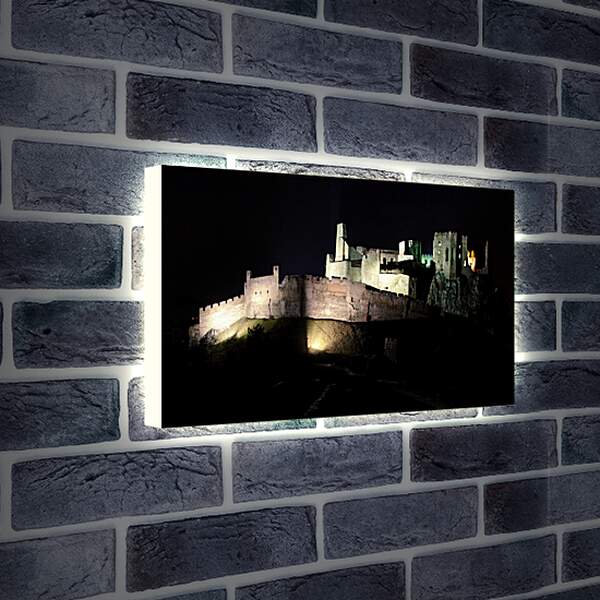 Лайтбокс световая панель - Замок ночь
