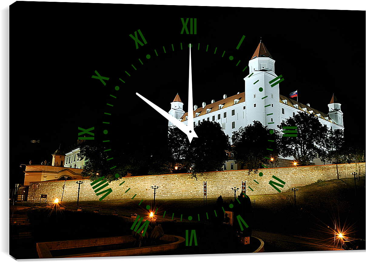 Часы картина - Белокаменный замок
