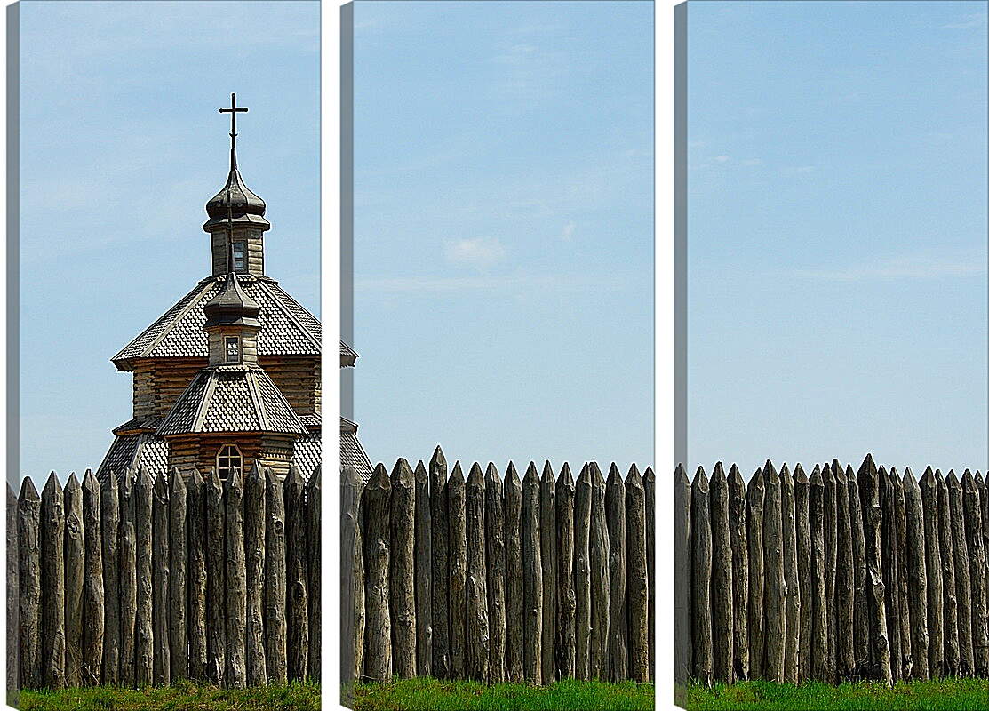 Модульная картина - Деревянная церковь Украина
