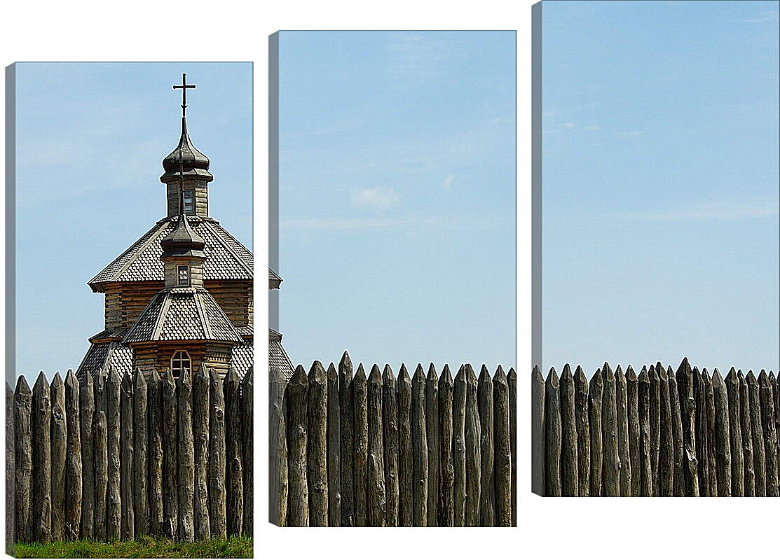 Модульная картина - Деревянная церковь Украина
