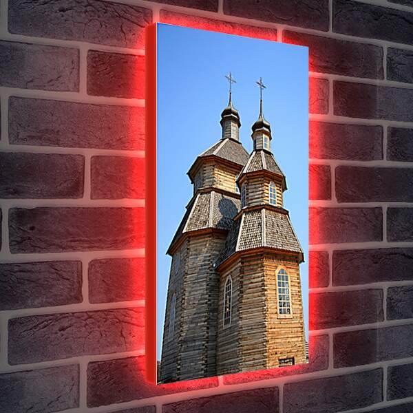 Лайтбокс световая панель - Деревянная церковь Украина
