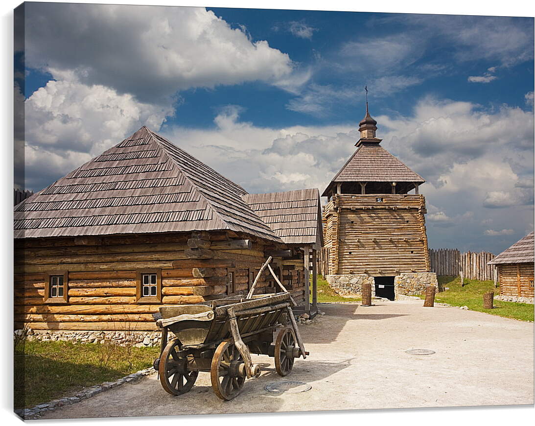 Постер и плакат - Церковный дворик
