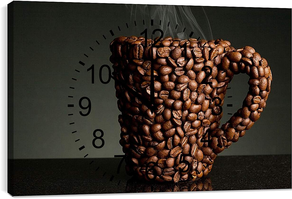 Часы картина - Чашка кофе