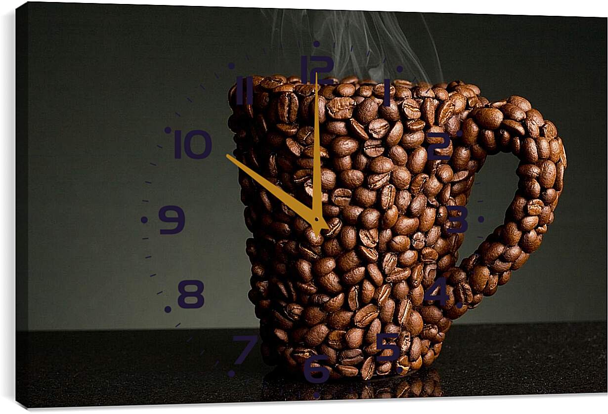 Часы картина - Чашка кофе