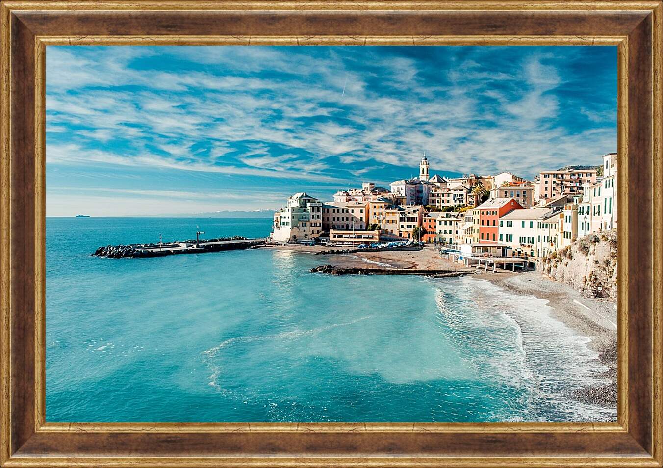 Картина в раме - Италия. Море
