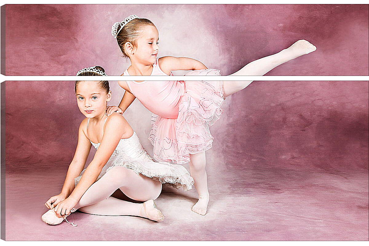 Модульная картина - Две юные балерины