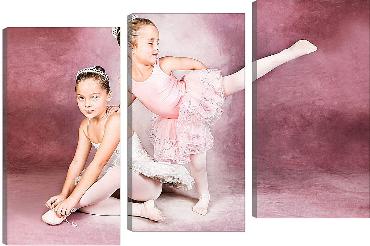 Модульная картина - Две юные балерины