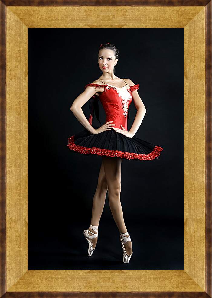 Картина в раме - Молодая балерина