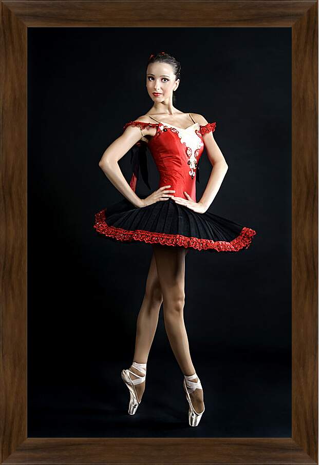 Картина в раме - Молодая балерина