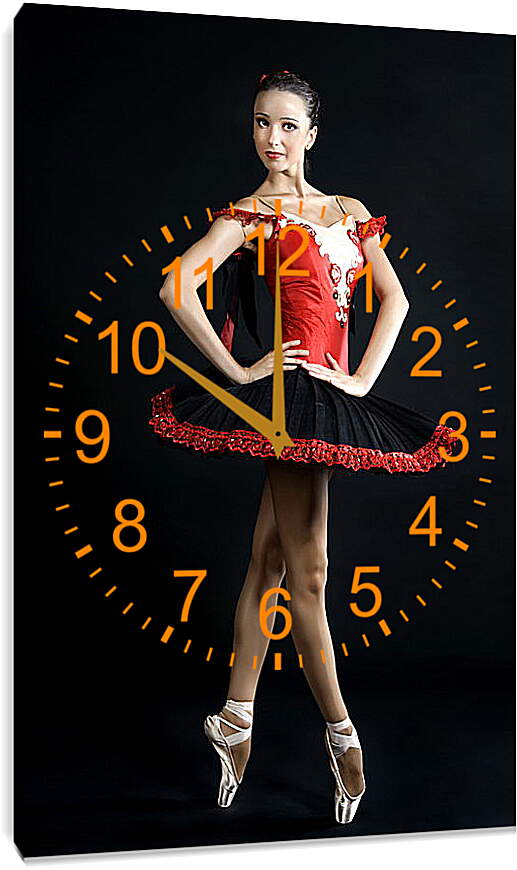 Часы картина - Молодая балерина