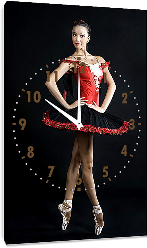 Часы картина - Молодая балерина