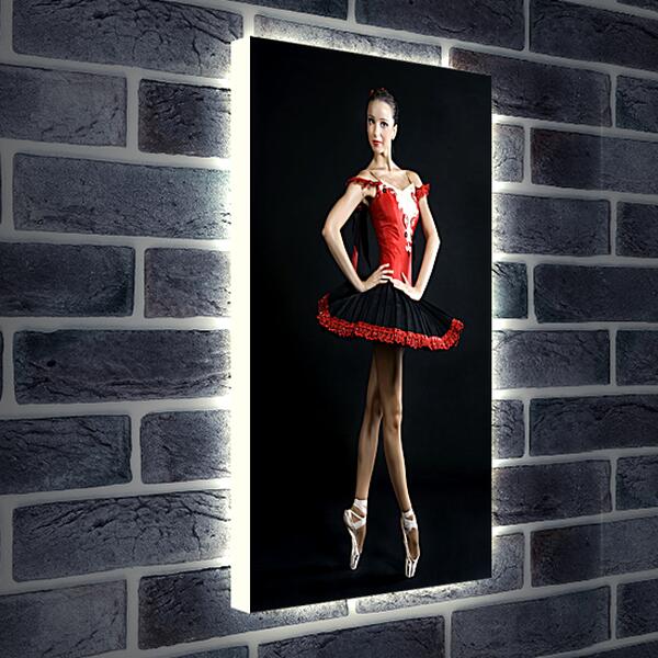 Лайтбокс световая панель - Молодая балерина