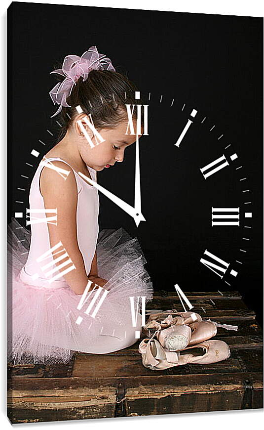Часы картина - Юная балерина