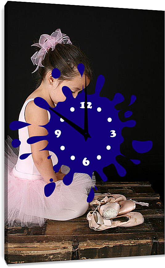 Часы картина - Юная балерина