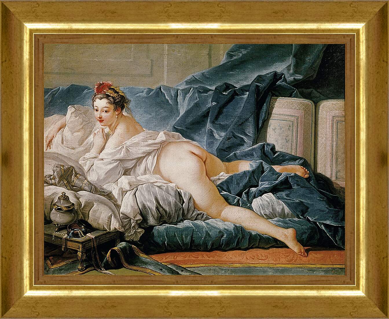 Картина в раме - Портрет 15 летней Луизы о Мёрфи. Франсуа Буше