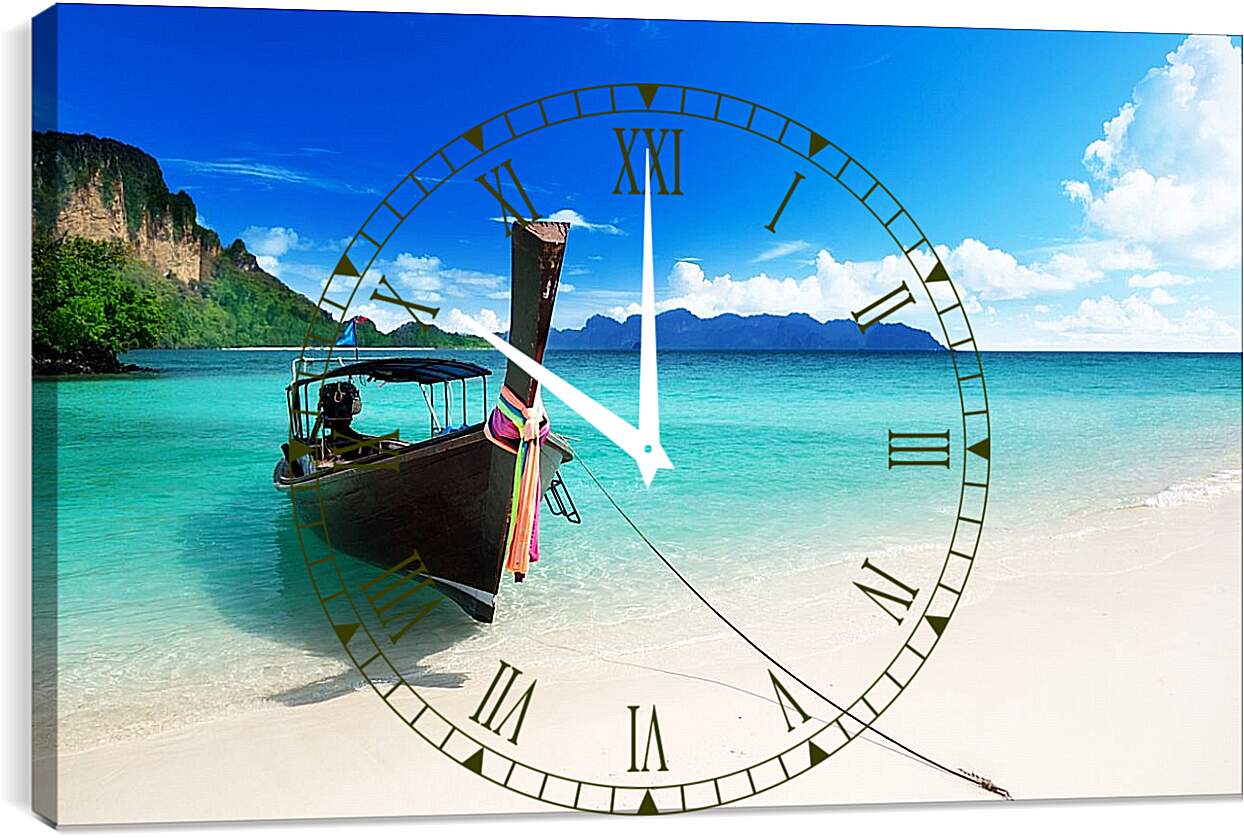 Часы картина - Пляж