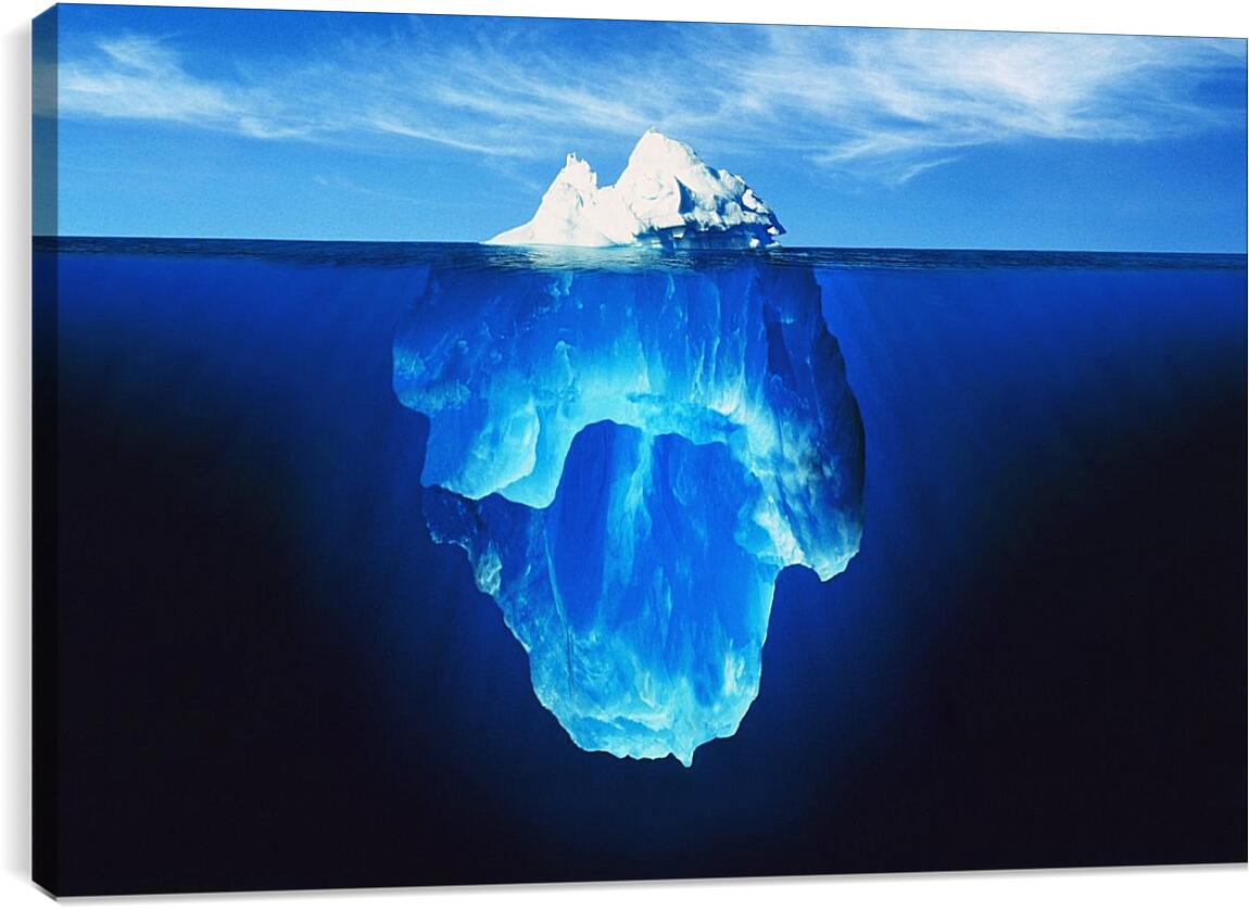Постер и плакат - Айсберг под водой