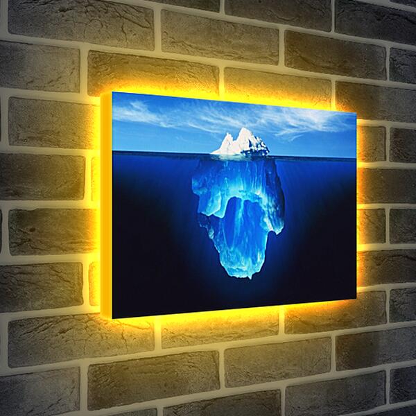 Лайтбокс световая панель - Айсберг под водой