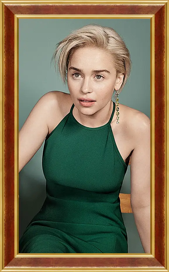 Картина в раме - Эмилия Кларк. Emilia Clarke