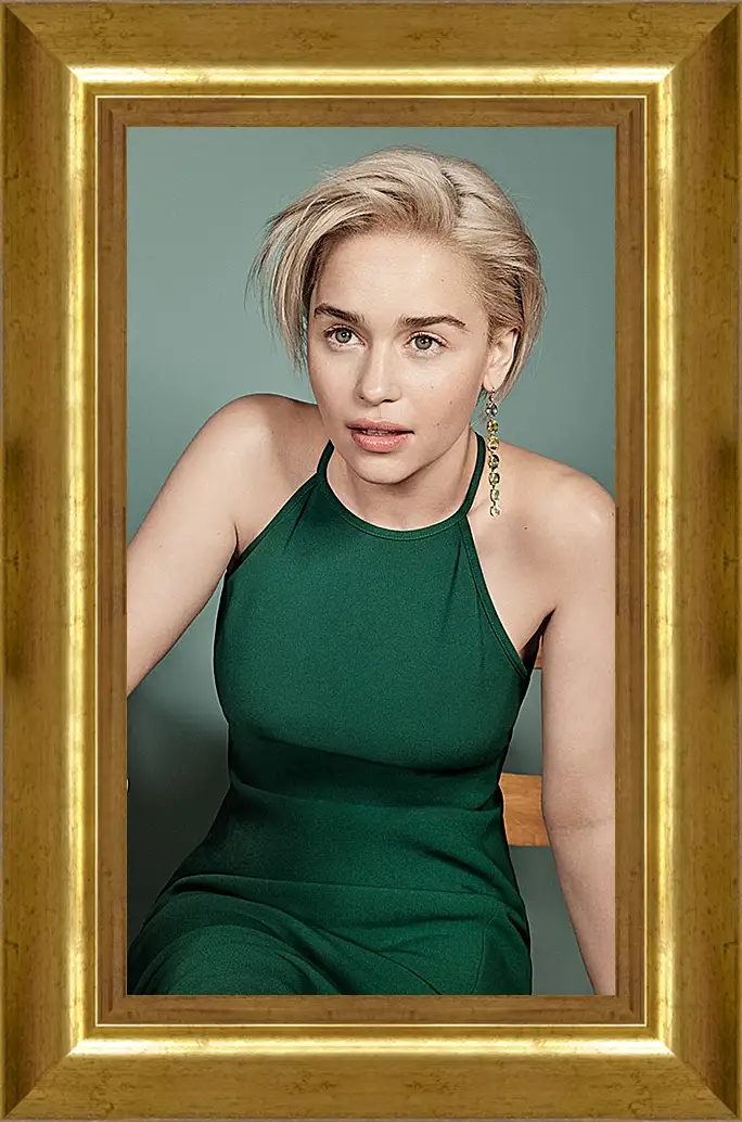 Картина в раме - Эмилия Кларк. Emilia Clarke