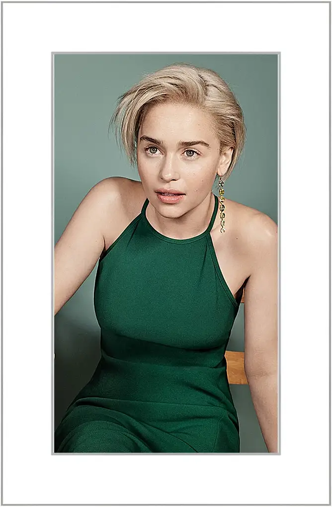 Картина в раме - Эмилия Кларк. Emilia Clarke