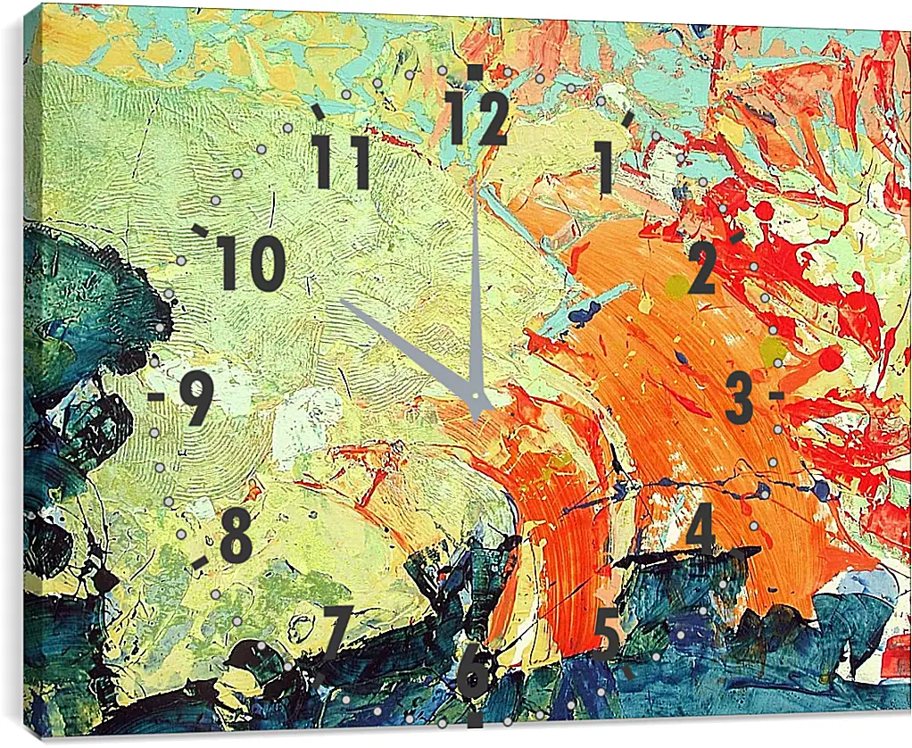 Часы картина - Абстракция