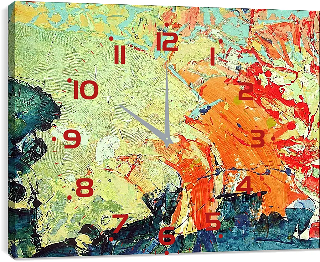 Часы картина - Абстракция